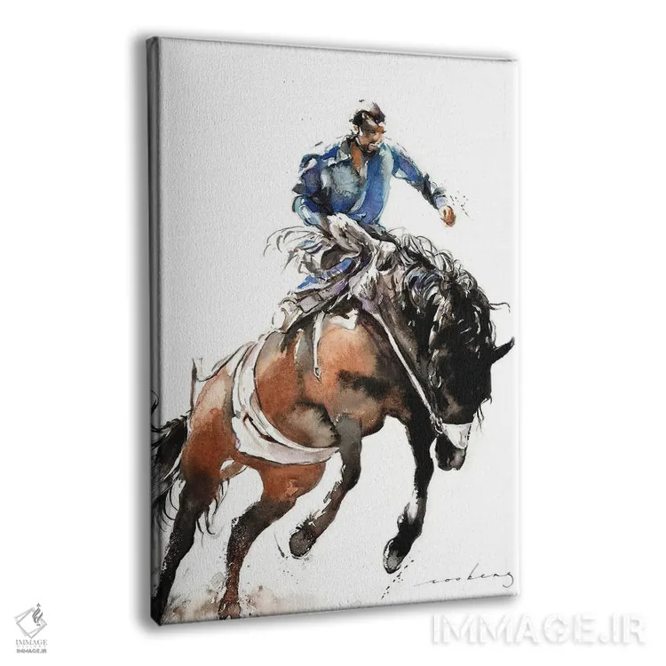 تابلو دکوراتیو سواری بر برامبی اثر سو بنگ لیم - نمای پرسپکتیو محصول