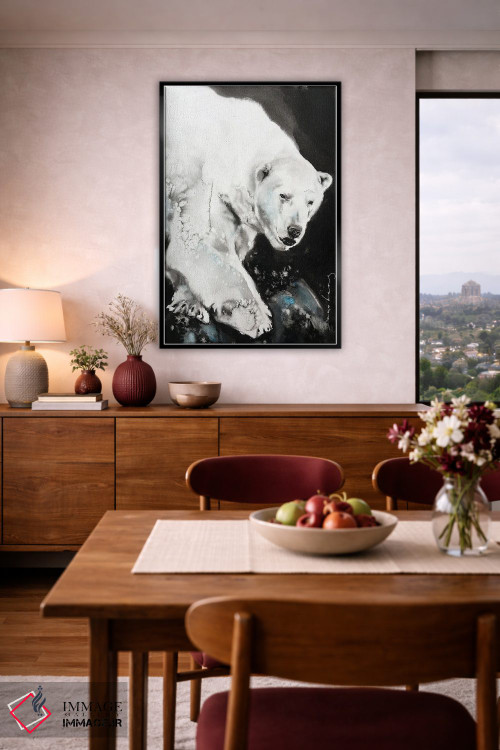 تابلو دکوراتیو هیولای یخی اثر سو بنگ لیم - D4B