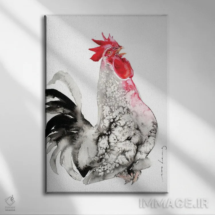 تابلو دکوراتیو قار قار صبح اثر سو بنگ لیم - نمای روبهرو روی دیوار