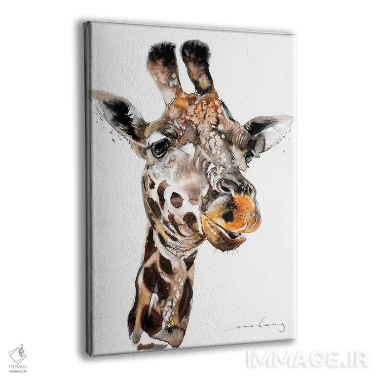 تابلو دکوراتیو زرافه III اثر سو بنگ لیم - نمای پرسپکتیو محصول