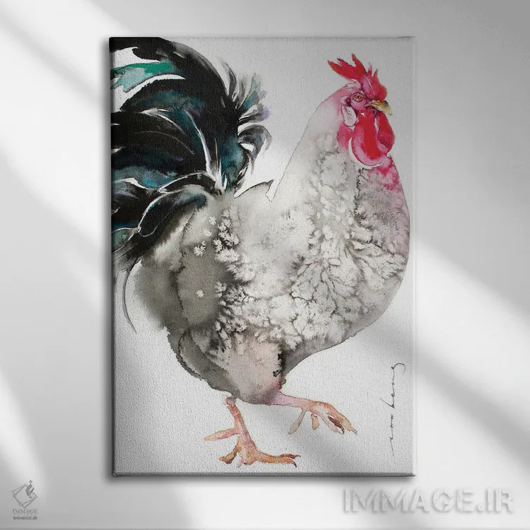 تابلو دکوراتیو پا پیش گذاشته III اثر سو بنگ لیم - نمای روبهرو روی دیوار