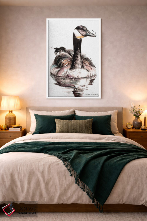 تابلو دکوراتیو بازتاب های اردک نر اثر سو بنگ لیم - D2W