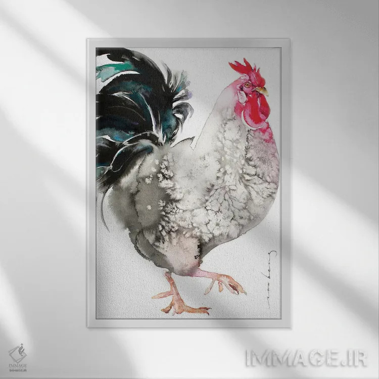 تابلو دکوراتیو پا پیش گذاشته III اثر سو بنگ لیم - نمای قابدار سفید