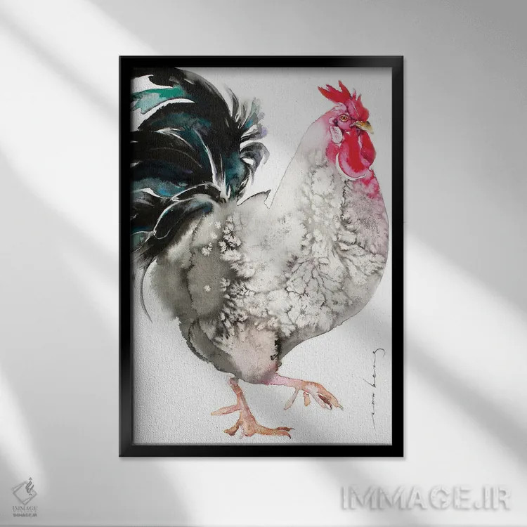 تابلو دکوراتیو پا پیش گذاشته III اثر سو بنگ لیم - نمای قابدار مشکی