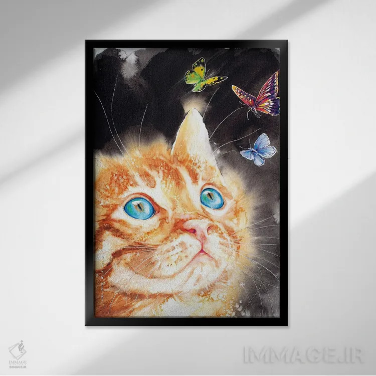 تابلو دکوراتیو دوستان بالدار II اثر سو بنگ لیم - نمای قابدار مشکی