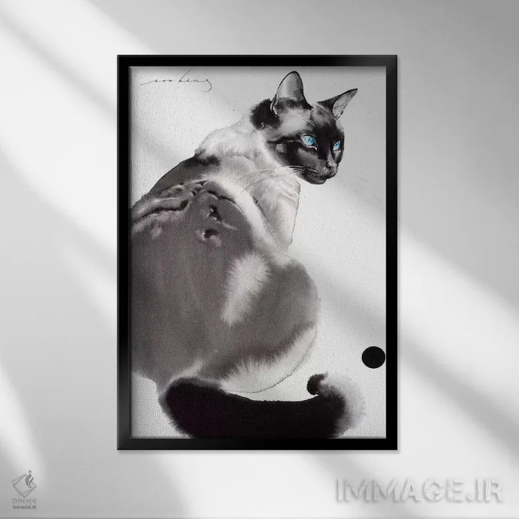 تابلو دکوراتیو پس از زمان بازی II اثر سو بنگ لیم - نمای قابدار مشکی