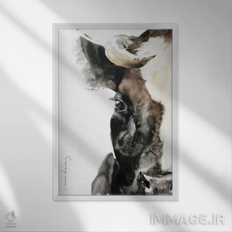 تابلو دکوراتیو نیو ۷ اثر سو بنگ لیم - نمای قابدار سفید