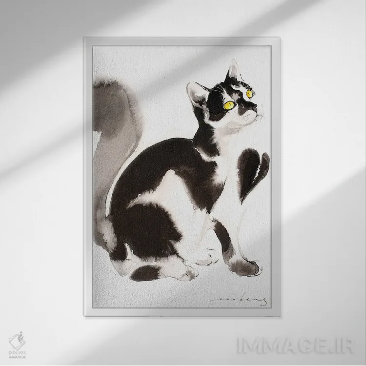 تابلو دکوراتیو جذابیت دلبر اثر سو بنگ لیم - نمای قابدار سفید