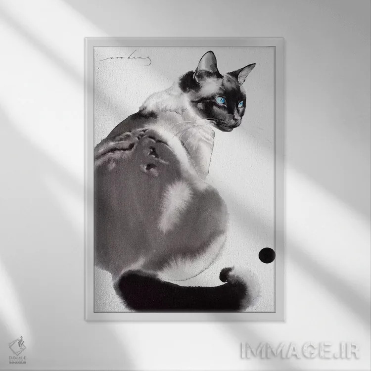 تابلو دکوراتیو پس از زمان بازی II اثر سو بنگ لیم - نمای قابدار سفید