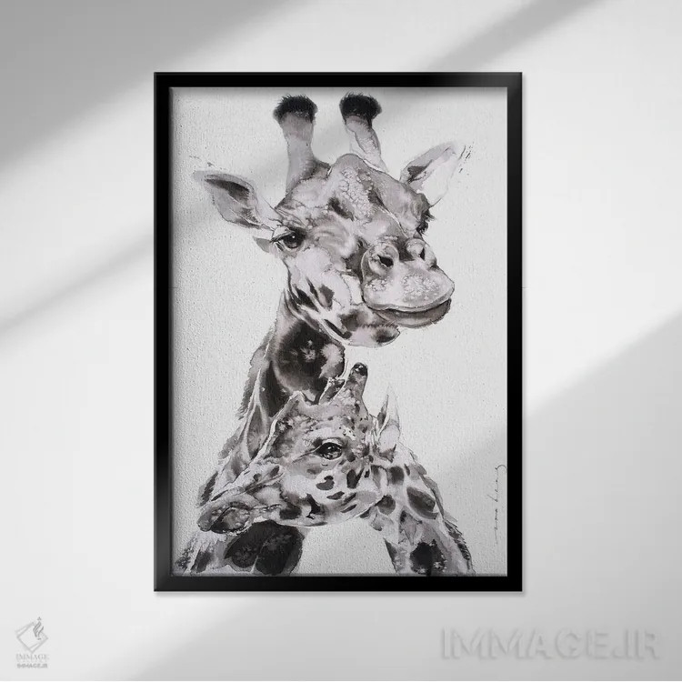 تابلو دکوراتیو پیوند بلندمرتبه اثر سو بنگ لیم - نمای قابدار مشکی