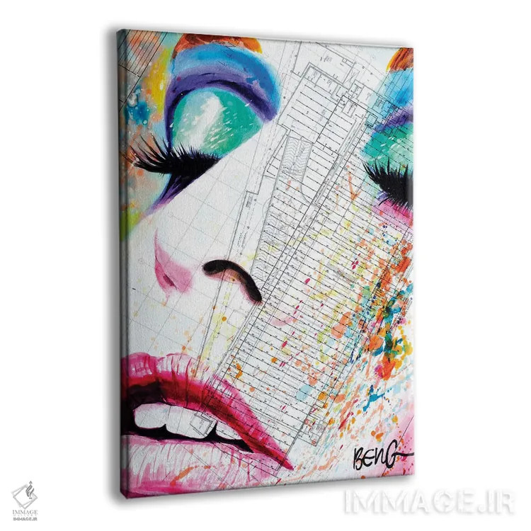 تابلو دکوراتیو زن معاصر III اثر سو بنگ لیم - نمای پرسپکتیو محصول