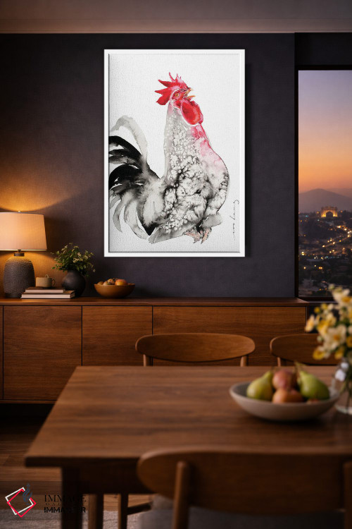 تابلو دکوراتیو قار قار صبح اثر سو بنگ لیم - D3W