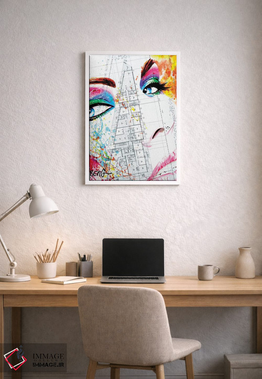 تابلو دکوراتیو زن معاصر II اثر سو بنگ لیم - D1W