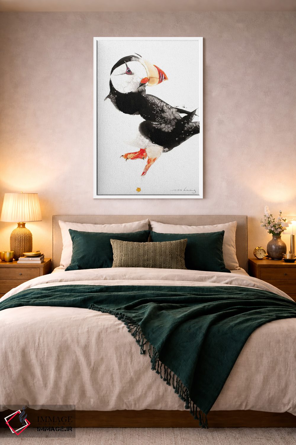 تابلو دکوراتیو پافین اثر سو بنگ لیم - D2W