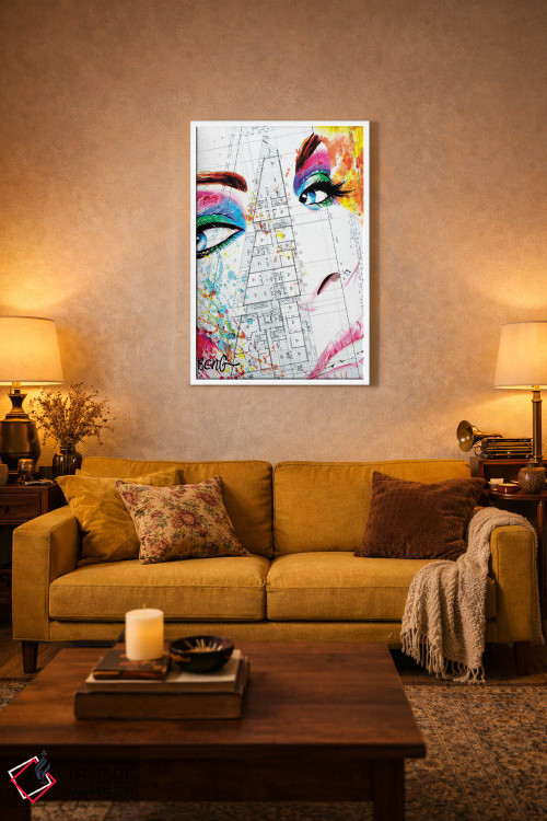 تابلو دکوراتیو زن معاصر II اثر سو بنگ لیم - D2W