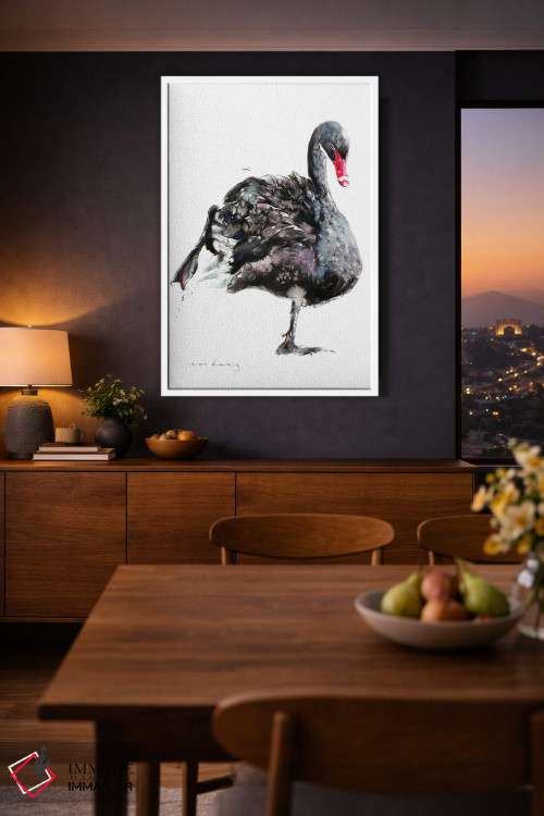 تابلو دکوراتیو باله قوها اثر سو بنگ لیم - D3W