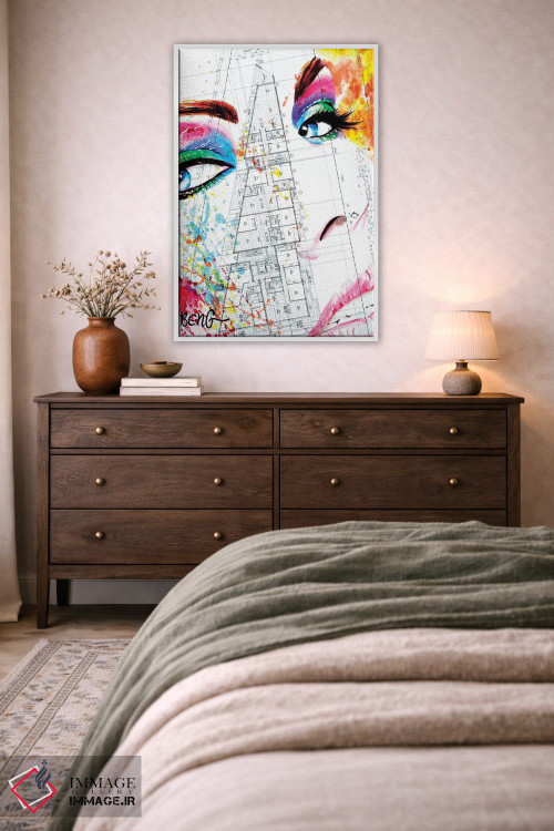 تابلو دکوراتیو زن معاصر II اثر سو بنگ لیم - D3W