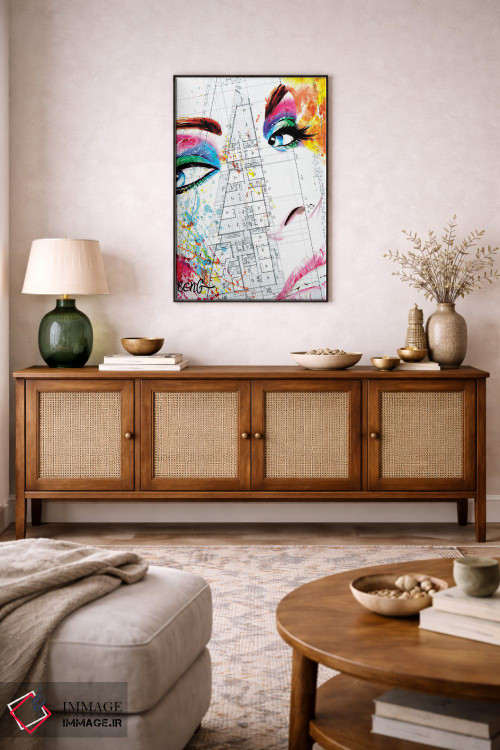 تابلو دکوراتیو زن معاصر II اثر سو بنگ لیم - D4B