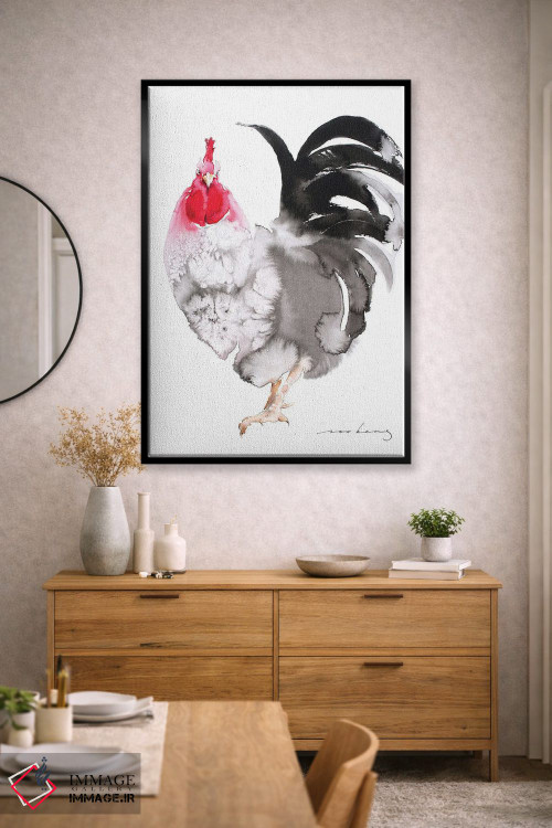 تابلو دکوراتیو جذابیت خروس اثر سو بنگ لیم - D2B