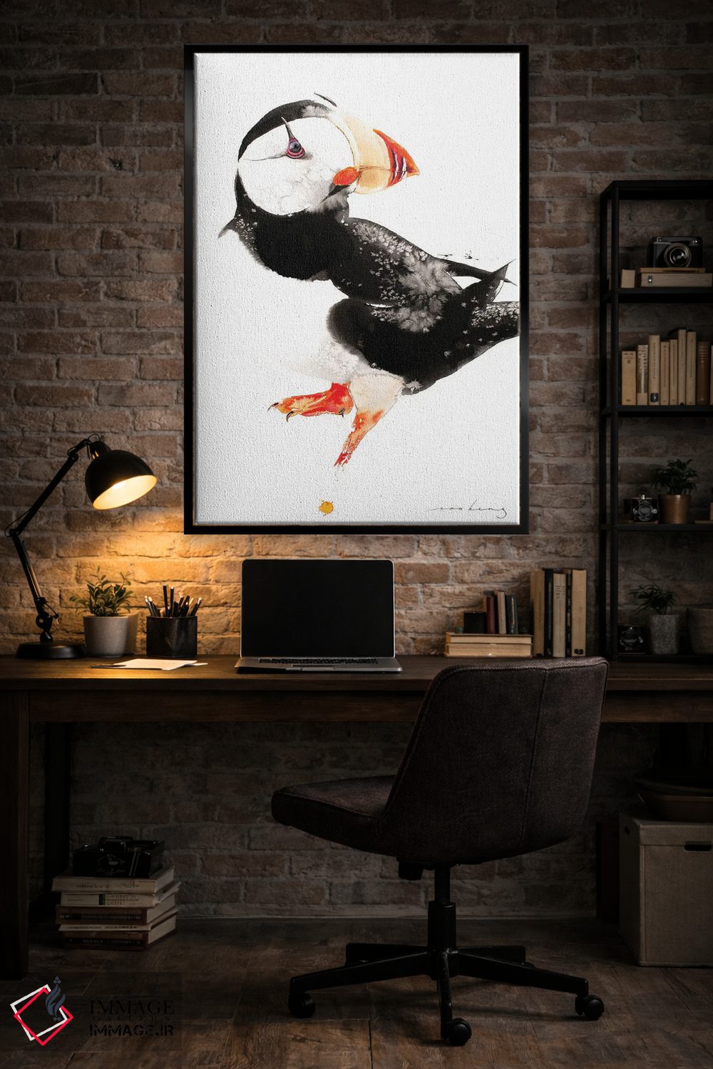 تابلو دکوراتیو پافین اثر سو بنگ لیم - D5B