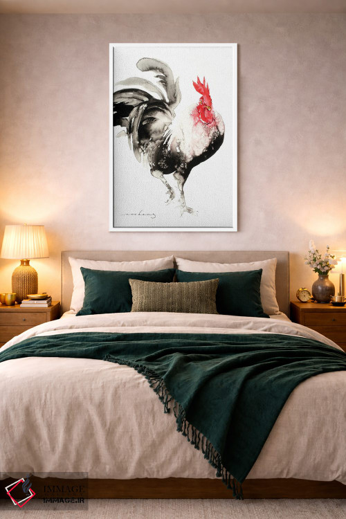 تابلو دکوراتیو راه رفتن نمایشی خروس اثر سو بنگ لیم - D2W