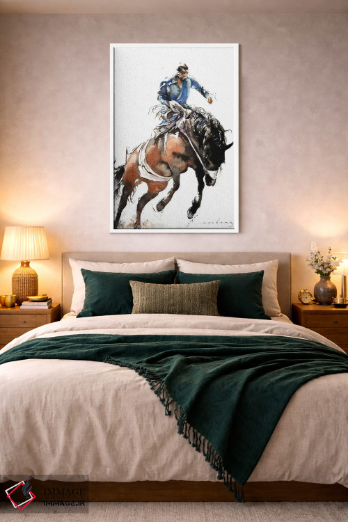 تابلو دکوراتیو سواری بر برامبی اثر سو بنگ لیم - D1W