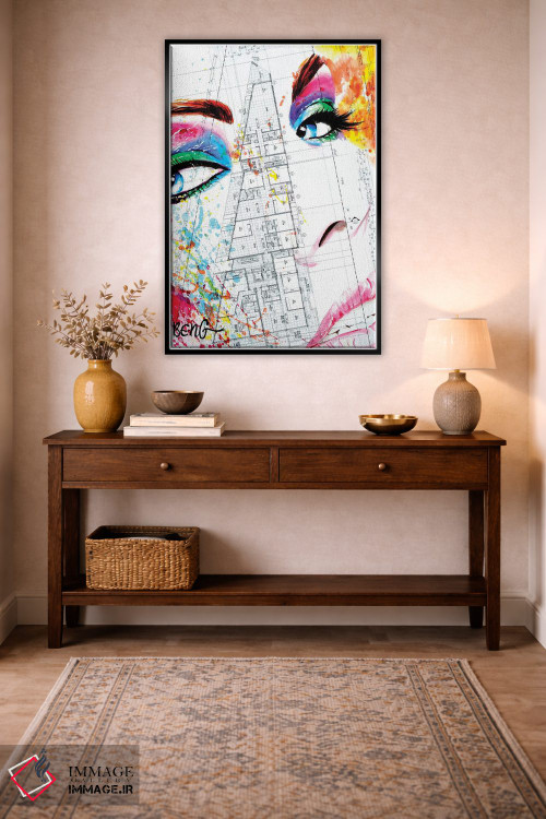 تابلو دکوراتیو زن معاصر II اثر سو بنگ لیم - D5B