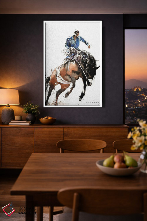 تابلو دکوراتیو سواری بر برامبی اثر سو بنگ لیم - D2W