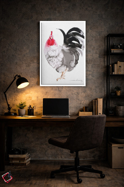 تابلو دکوراتیو جذابیت خروس اثر سو بنگ لیم - D4W