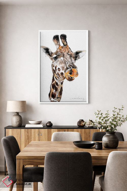 تابلو دکوراتیو زرافه III اثر سو بنگ لیم - D3W