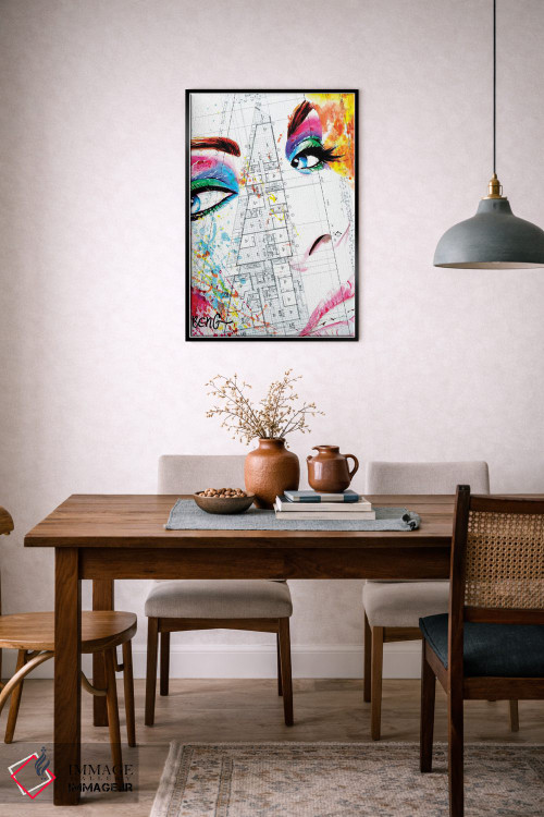 تابلو دکوراتیو زن معاصر II اثر سو بنگ لیم - D6B