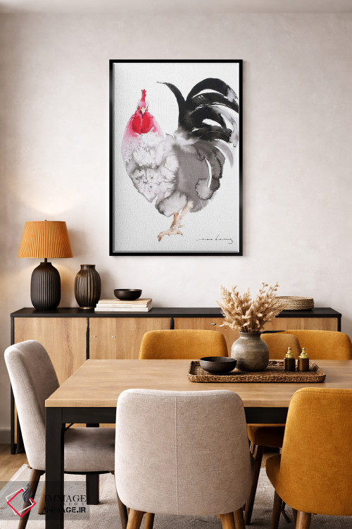 تابلو دکوراتیو جذابیت خروس اثر سو بنگ لیم - D5B