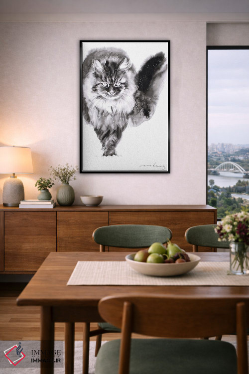 تابلو دکوراتیو قدم زنی زمستانی اثر سو بنگ لیم - D6B