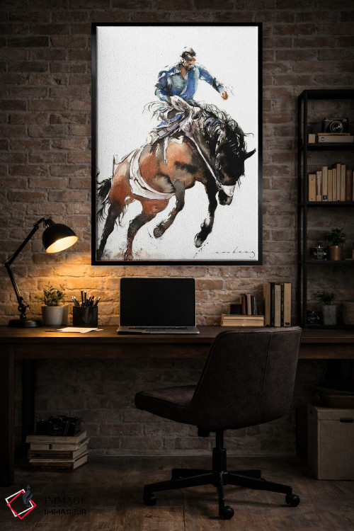 تابلو دکوراتیو سواری بر برامبی اثر سو بنگ لیم - D5B