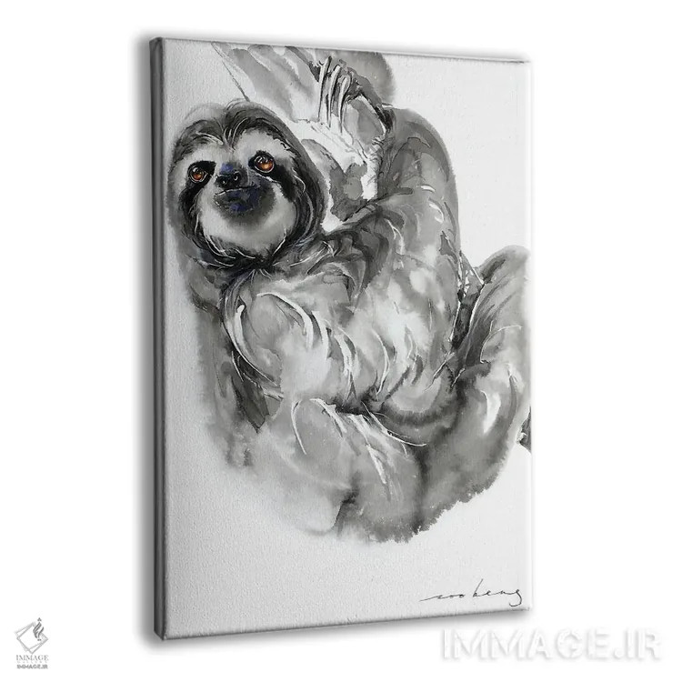 تابلو دکوراتیو تنبلی II اثر سو بنگ لیم - نمای پرسپکتیو محصول