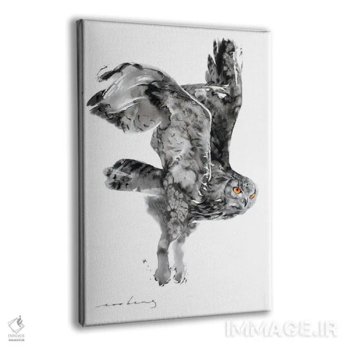 تابلو دکوراتیو پرواز جغد کوچک II اثر سو بنگ لیم - نمای پرسپکتیو محصول