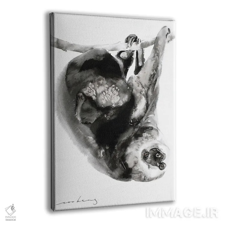 تابلو دکوراتیو تنبلی I اثر سو بنگ لیم - نمای پرسپکتیو محصول