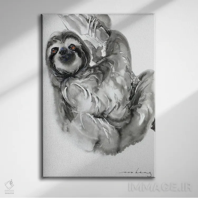 تابلو دکوراتیو تنبلی II اثر سو بنگ لیم - نمای روبهرو روی دیوار