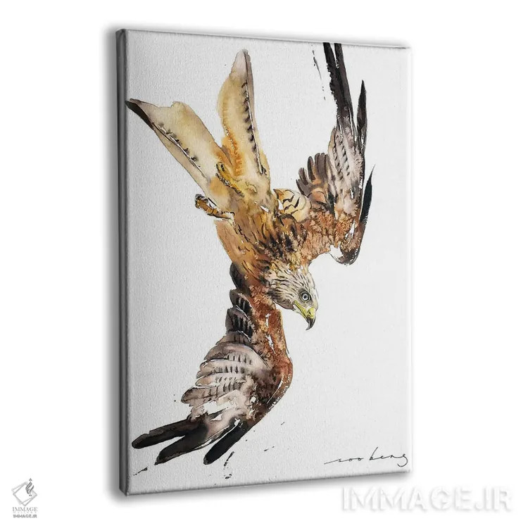 تابلو دکوراتیو بادبادک قرمز در پرواز اثر سو بنگ لیم - نمای پرسپکتیو محصول