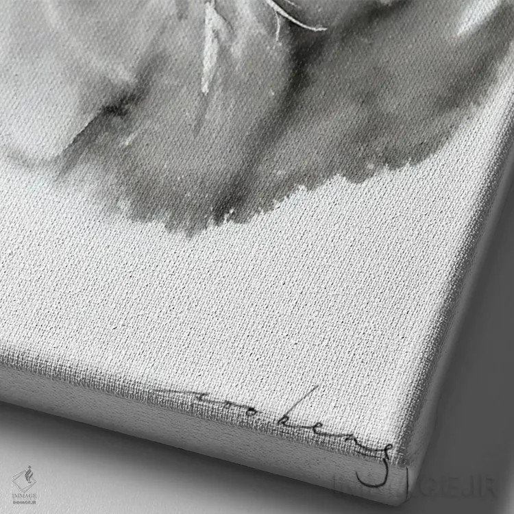 تابلو دکوراتیو تنبلی II اثر سو بنگ لیم - نمای نزدیک بافت بوم