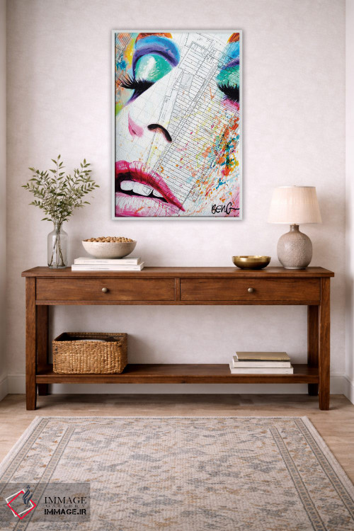 تابلو دکوراتیو زن معاصر III اثر سو بنگ لیم - D3W