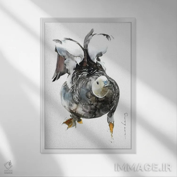 تابلو دکوراتیو بال های لرزان اثر سو بنگ لیم - نمای قابدار سفید