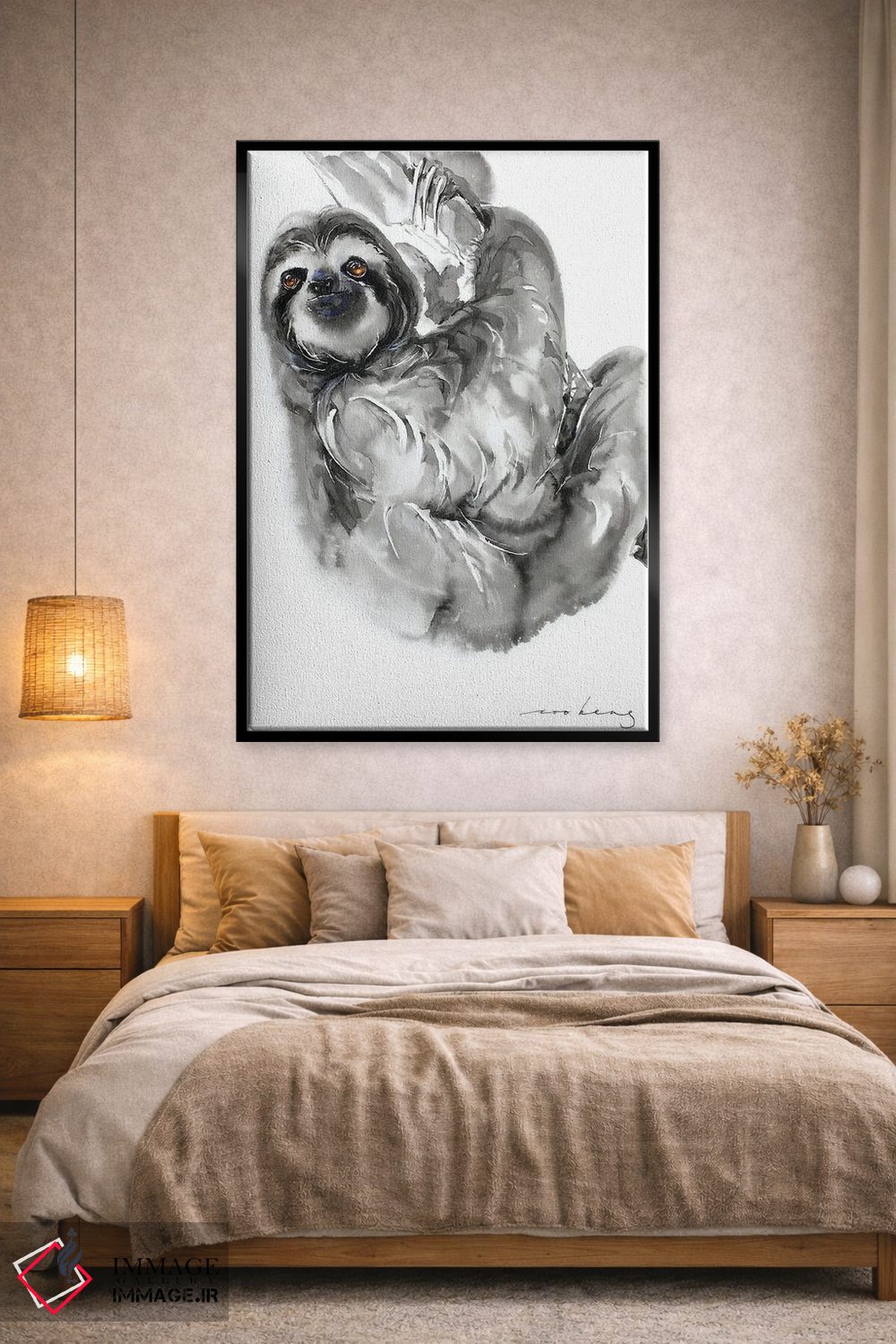 تابلو دکوراتیو تنبلی II اثر سو بنگ لیم - D2B