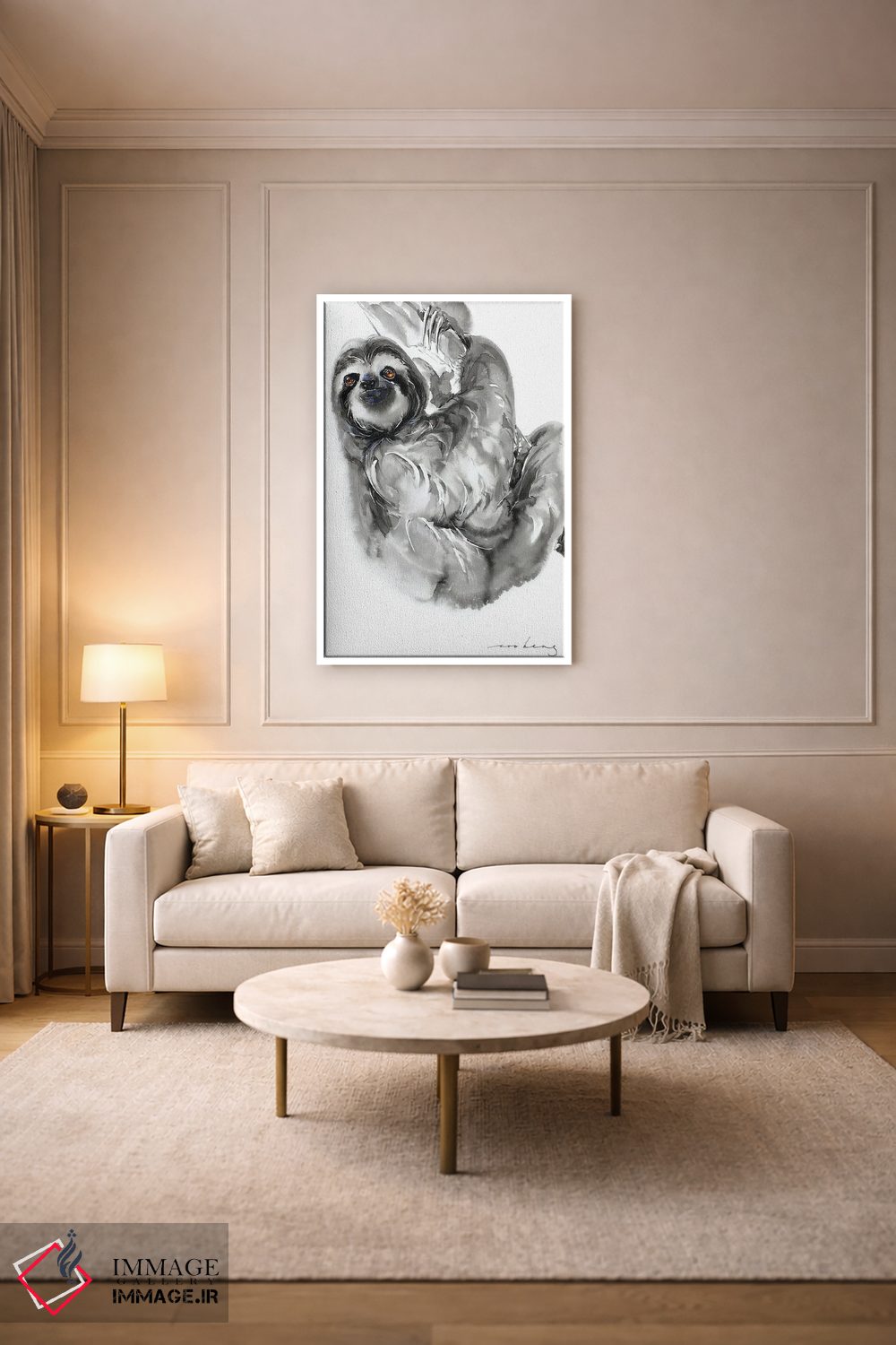 تابلو دکوراتیو تنبلی II اثر سو بنگ لیم - D3W