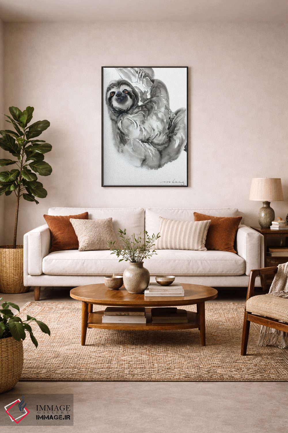 تابلو دکوراتیو تنبلی II اثر سو بنگ لیم - D5B