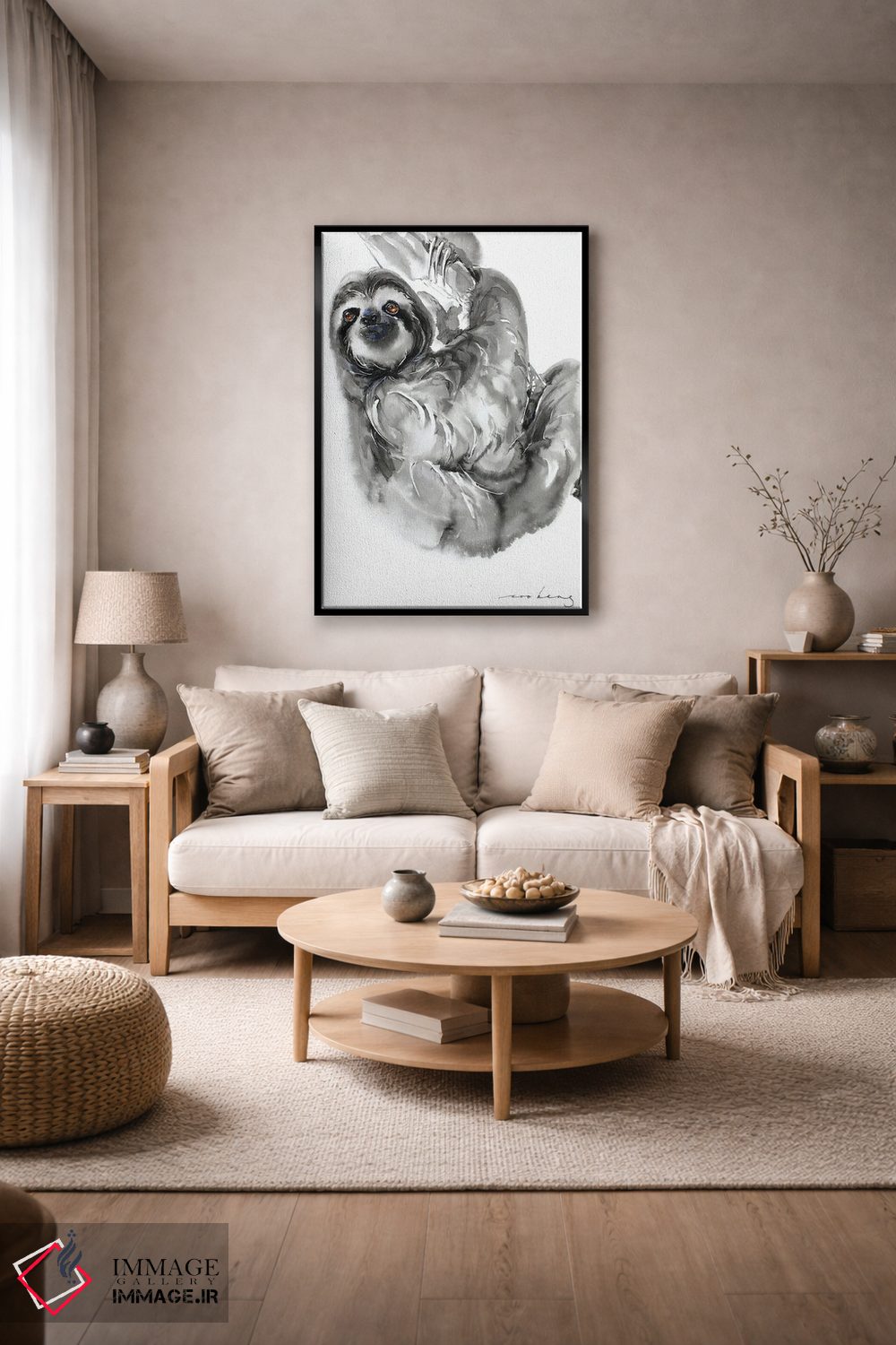 تابلو دکوراتیو تنبلی II اثر سو بنگ لیم - D6B