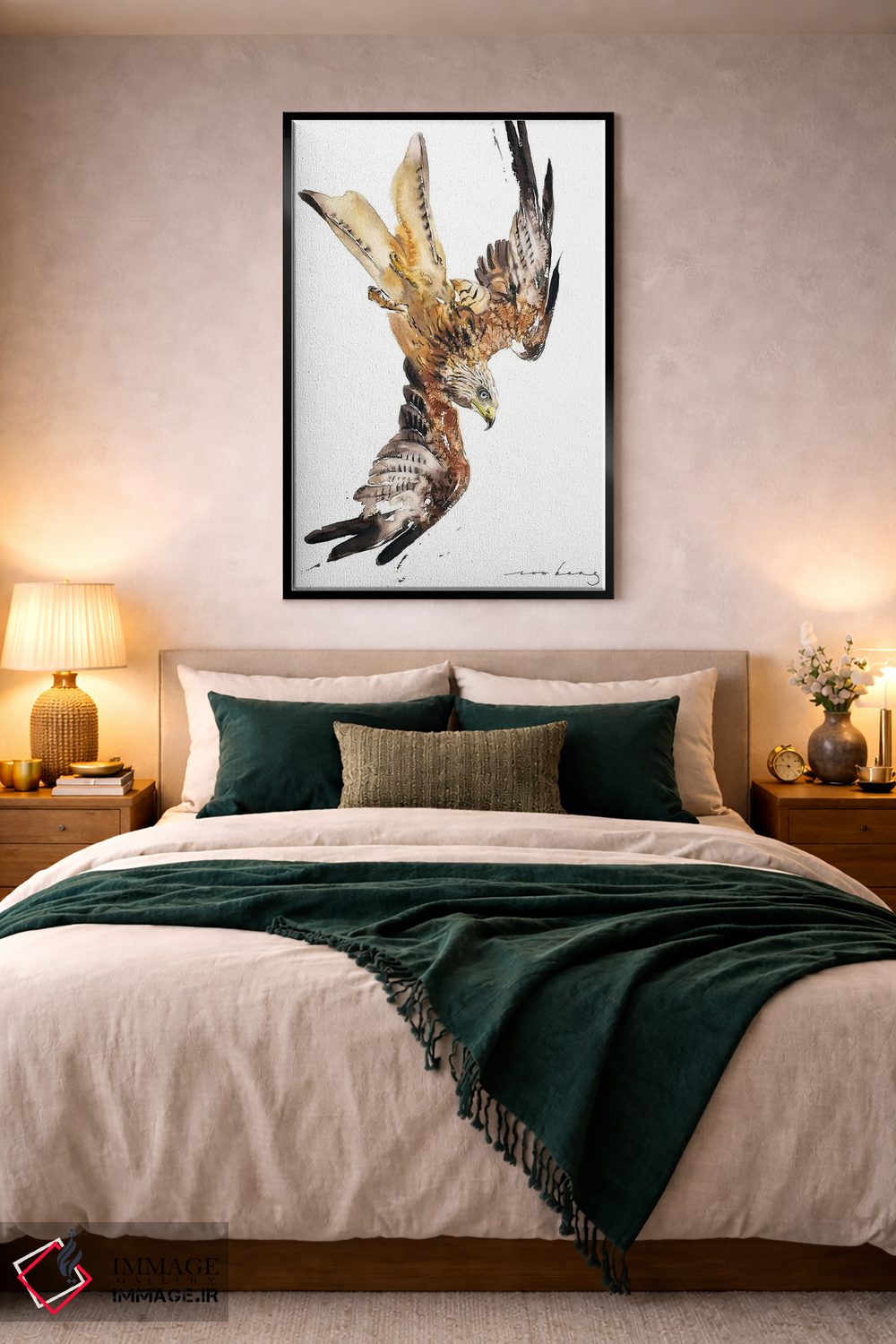 تابلو دکوراتیو بادبادک قرمز در پرواز اثر سو بنگ لیم - D3B