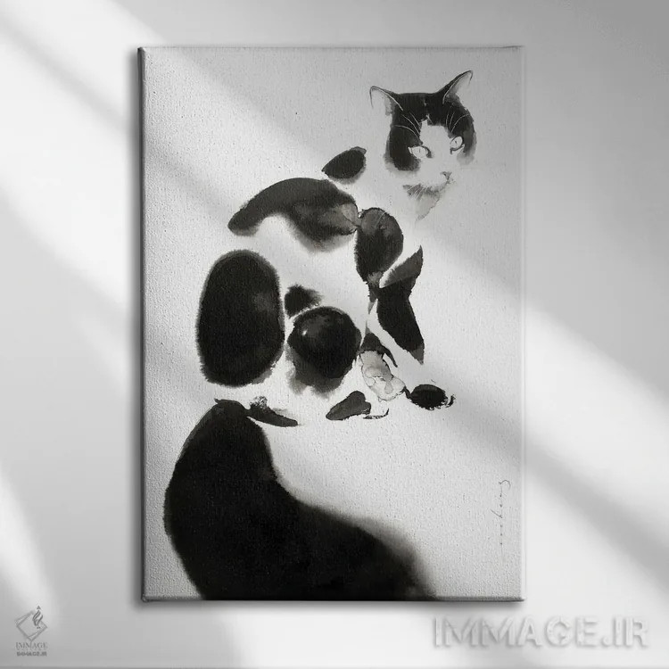 تابلو دکوراتیو پشمالو اثر سو بنگ لیم - نمای روبهرو روی دیوار