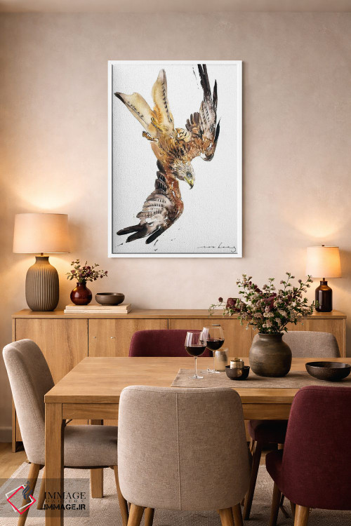 تابلو دکوراتیو بادبادک قرمز در پرواز اثر سو بنگ لیم - D4W