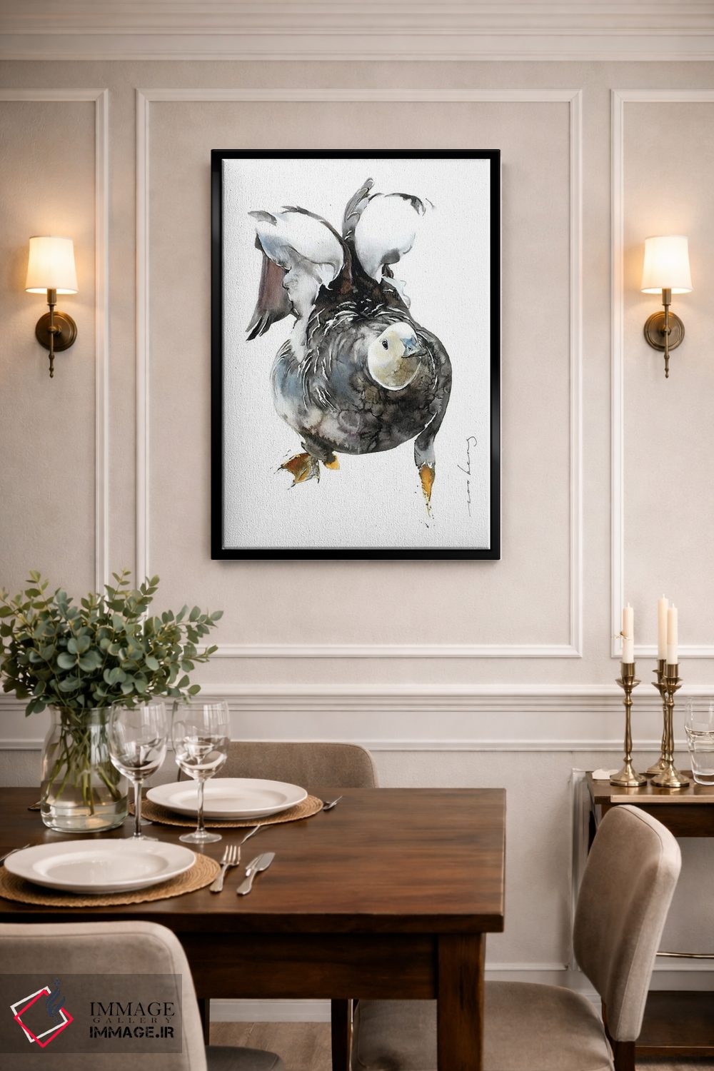 تابلو دکوراتیو بال های لرزان اثر سو بنگ لیم - D2B